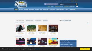 hackedarcadegames.com screenshot