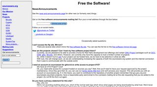 sourceware.org screenshot