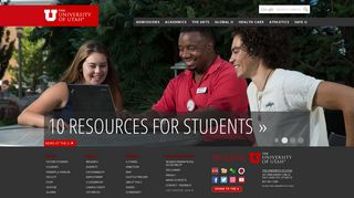 utah.edu screenshot