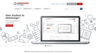 webassign.net screenshot