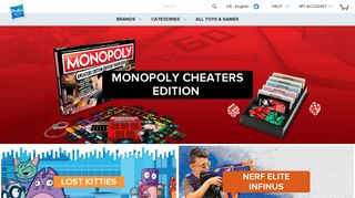 hasbro.com screenshot
