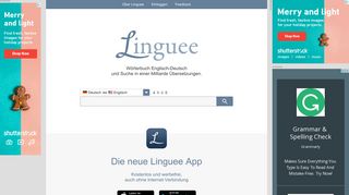 linguee.de screenshot