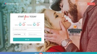eharmony.com screenshot