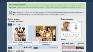 modthesims.info screenshot