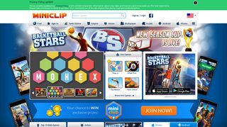 miniclip.com screenshot