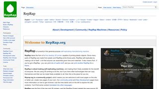 reprap.org screenshot
