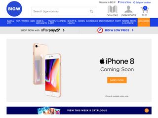 bigw.com.au screenshot