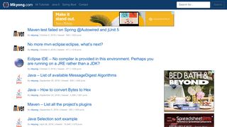 mkyong.com screenshot