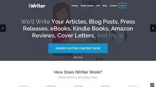 iwriter.com screenshot
