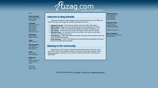 tizag.com screenshot