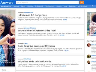 answers.com screenshot