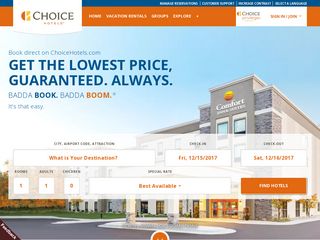 choicehotels.com screenshot