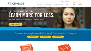 cengage.com screenshot