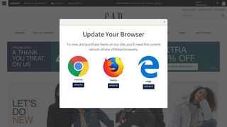 gap.com screenshot