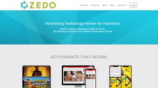 zedo.com screenshot