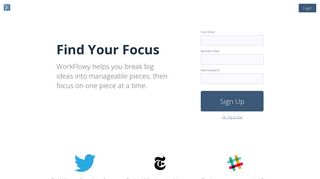 workflowy.com screenshot
