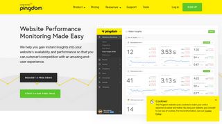 pingdom.com screenshot