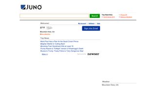 webmail.juno.com screenshot