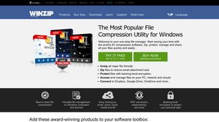 winzip.com screenshot