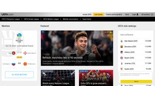 uefa.com screenshot