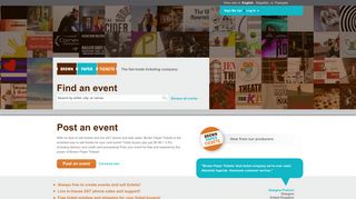 brownpapertickets.com screenshot