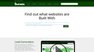 builtwith.com screenshot