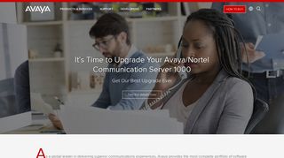 avaya.com screenshot