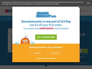 domainmonster.com screenshot