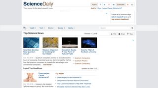 sciencedaily.com screenshot